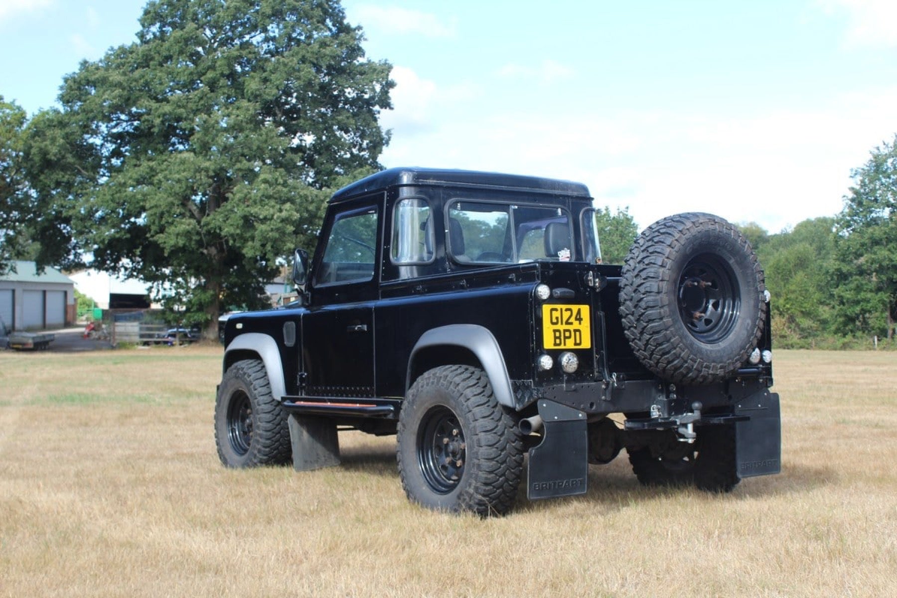 Land Rover Defender 90 300 Tdi Pick Up 1989 negro - foto 9