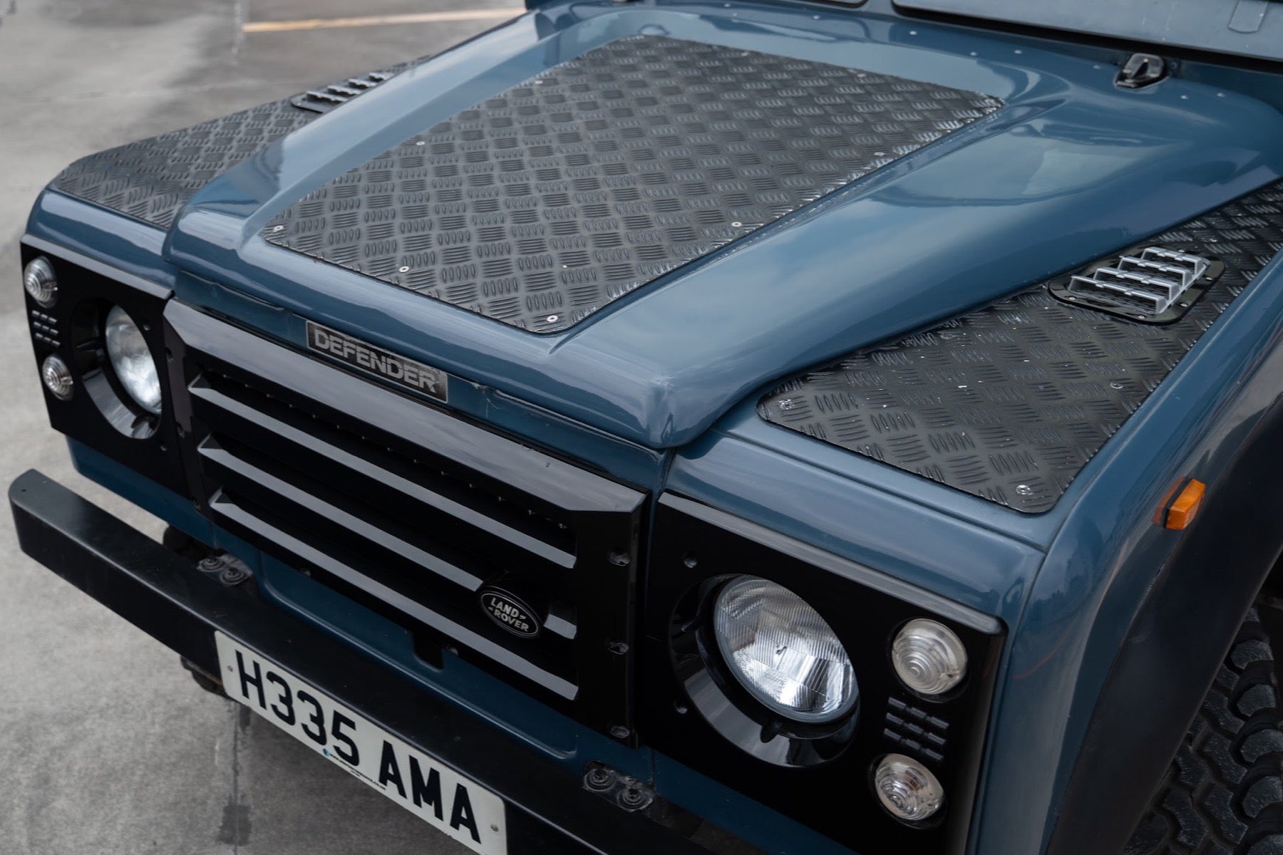 Land Rover Defender 90 Soft Top 1991 azul - foto 5