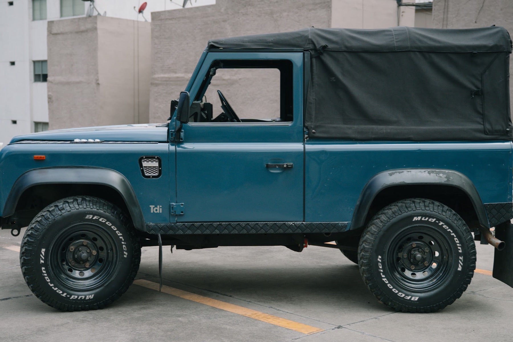 Land Rover Defender 90 Soft Top 1991 azul - foto 10