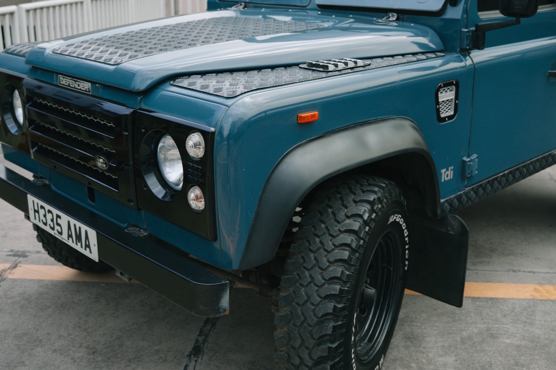 Land Rover Defender 90 Soft Top 1991 azul - foto 11