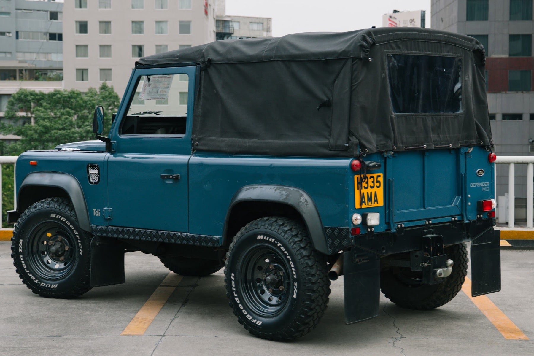 Land Rover Defender 90 Soft Top 1991 azul - foto 12