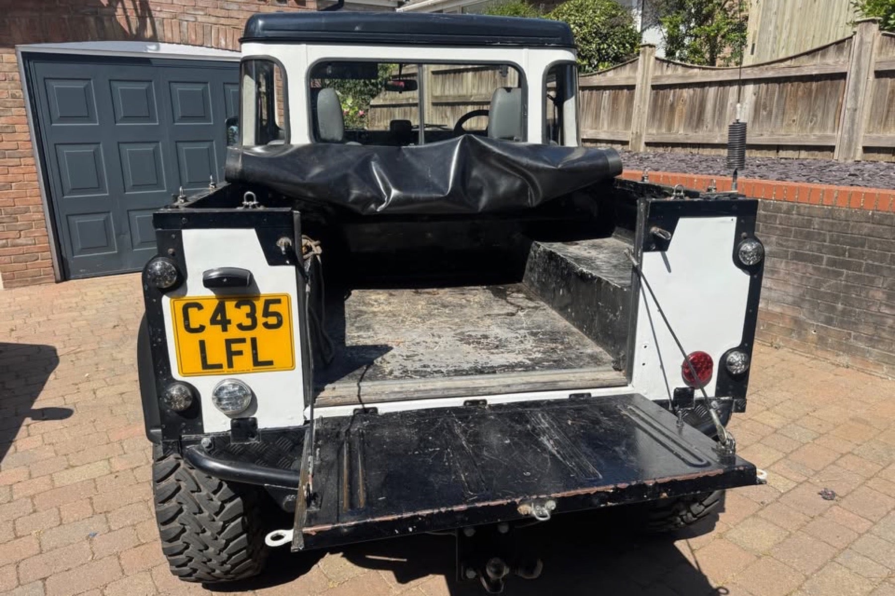 Land Rover Defender 90 Pickup 1985 blanco - foto 7