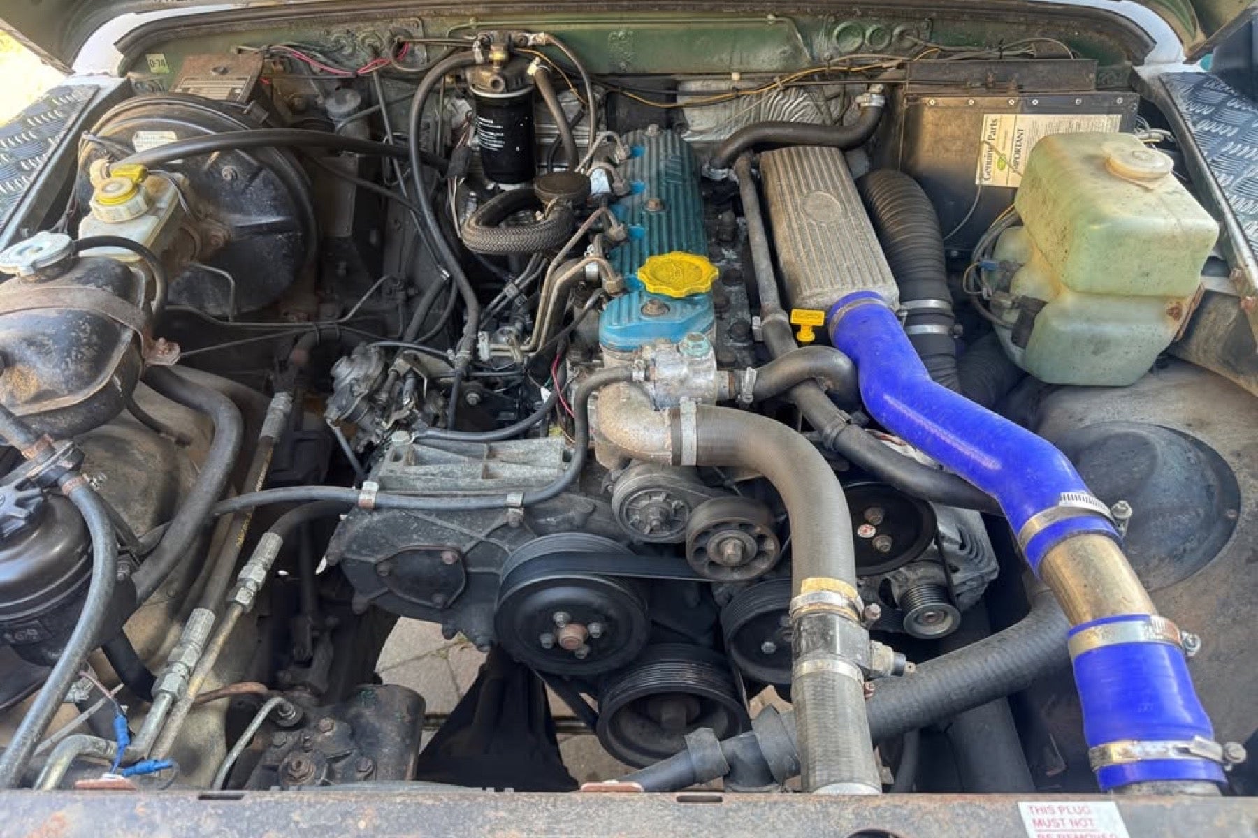 Land Rover Defender 90 Pickup 1985 blanco - foto 11