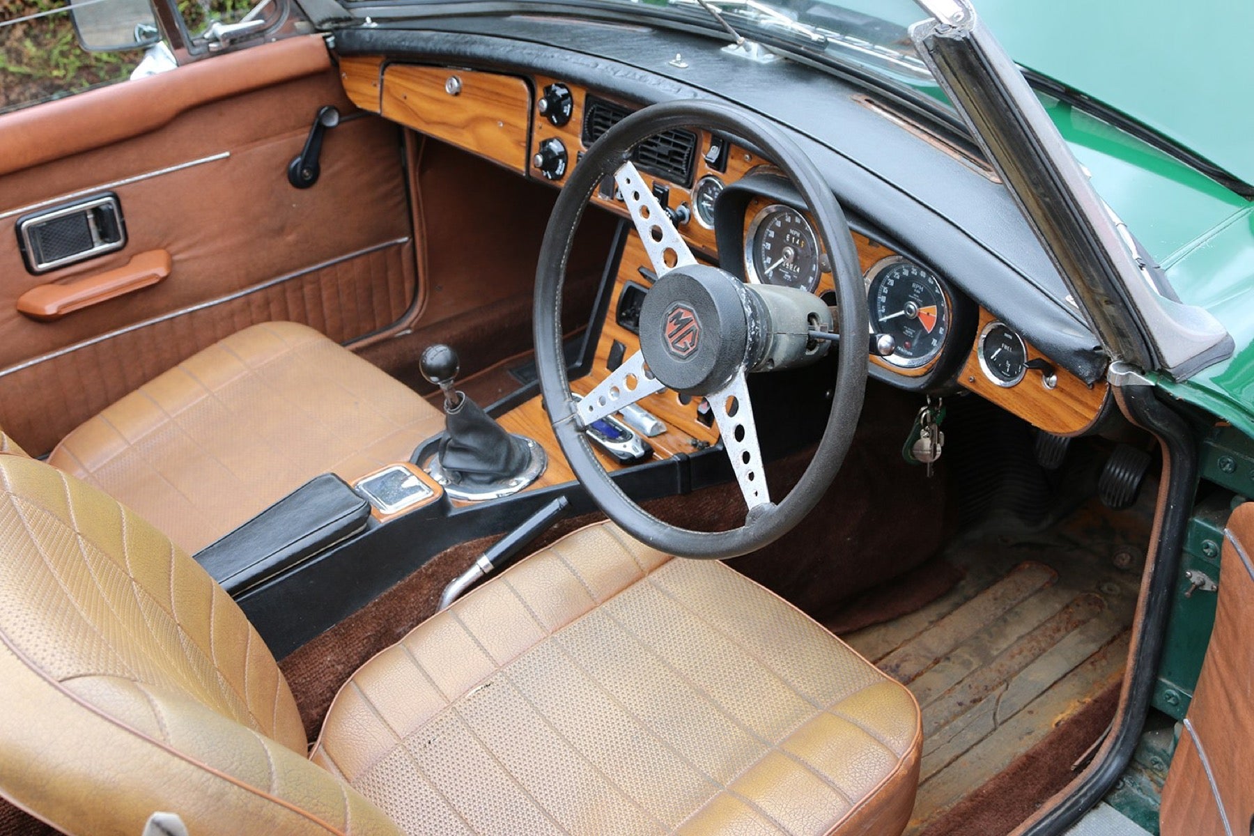 MG MGB Roadster 1974 Brooklands Green - foto 10